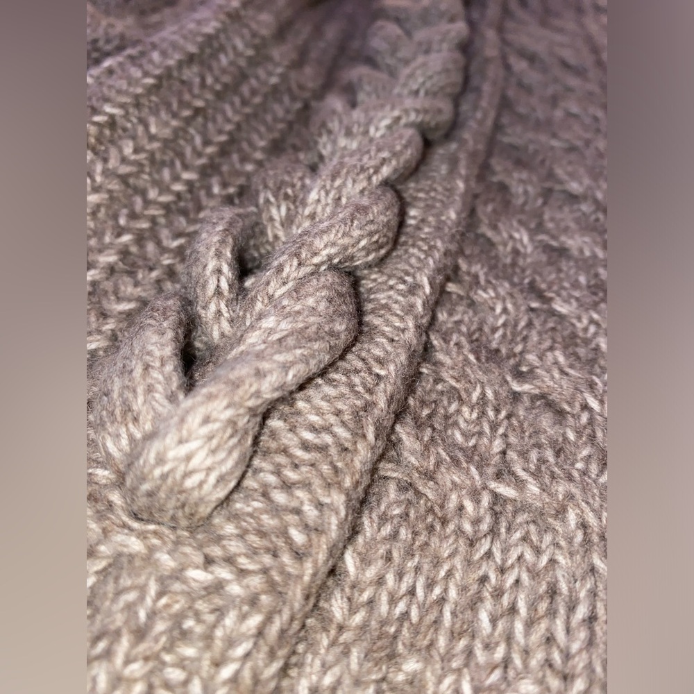 NWT Abercrombie & Fitch women’s cable knit chunky soft turtle neck sweater XS - Picture 8 of 10